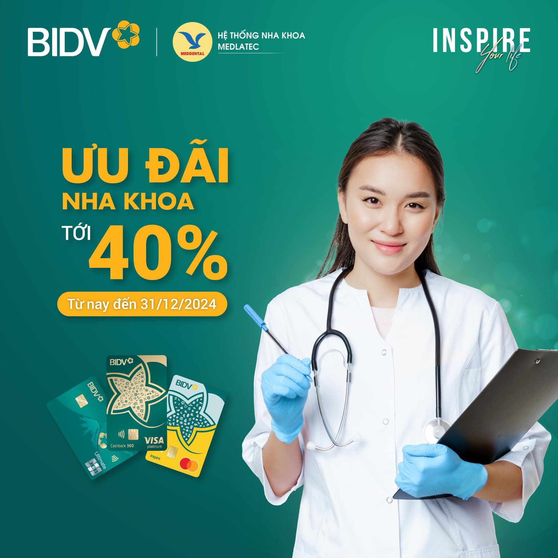 Ưu đãi "VÀNG" cùng BIDV - Giảm tới 40%